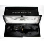 A Montblanc Meisterstück No. 149 fountain pen, with 4810 18k nib, with presentation case, box and