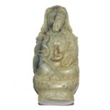 A jade carving of an Oriental