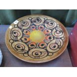 A large Poole Pottery Aegean series charger 41cm diameter
