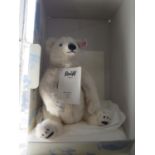 A Steiff limited edition Polar Bear, 034817, with certificate, boxed, 24 cm long