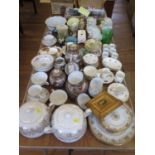 Various Japanese tea and dinnerwares and other ceramics including Royal Albert Old Country Roses