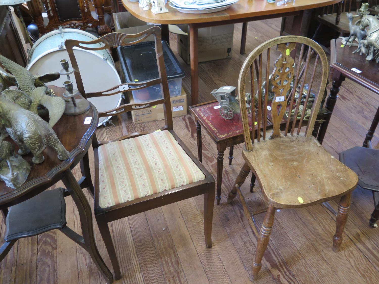 Three window tables, three occasional tables and two chairs, as found (8) - Image 2 of 2