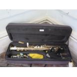 A Henri Selmer Super Action 80 Serie III brass soprano saxophone, number 506165, cased with
