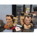 A pair of limited edition Royal Doulton character jugs, Napoleon D7001 and Wellington D7002 (2)