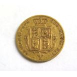 A Victorian young head half sovereign 1874