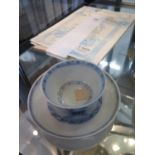 A Nanking Cargo cup and saucer, with Christie's labels and certificates from Spink
