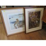 John Trickett Diggers - two Jack Russell terriers limited edition print signed and numbered 136/