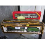 Four boxed locomotives and tenders OO gauge. Mainline 'Sir Robert Turnbull' 4550 B/R green LMS class