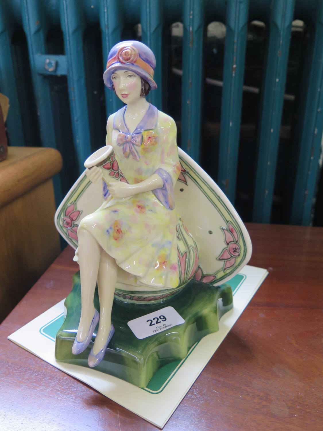 A Kevin Francis 'Charlotte Rhead' figurine limited edition 107/950 with certificate of authenticity,