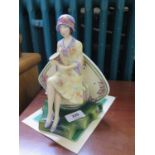 A Kevin Francis 'Charlotte Rhead' figurine limited edition 107/950 with certificate of authenticity,