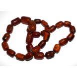 A string of amber beads