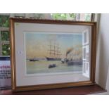 Robert Taylor The Barque Glenegil off the Liverpool pier and the Lock Etive on the Firth of Clyde