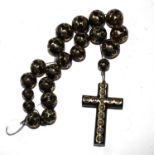 A crucifix and chain