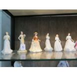 Twelve Royal Doulton figures of ladies, all for the International Collectors Club, including some
