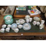Ten Royal Albert Flowers of Month Series cups and saucers and three plates, some seconds and damage,