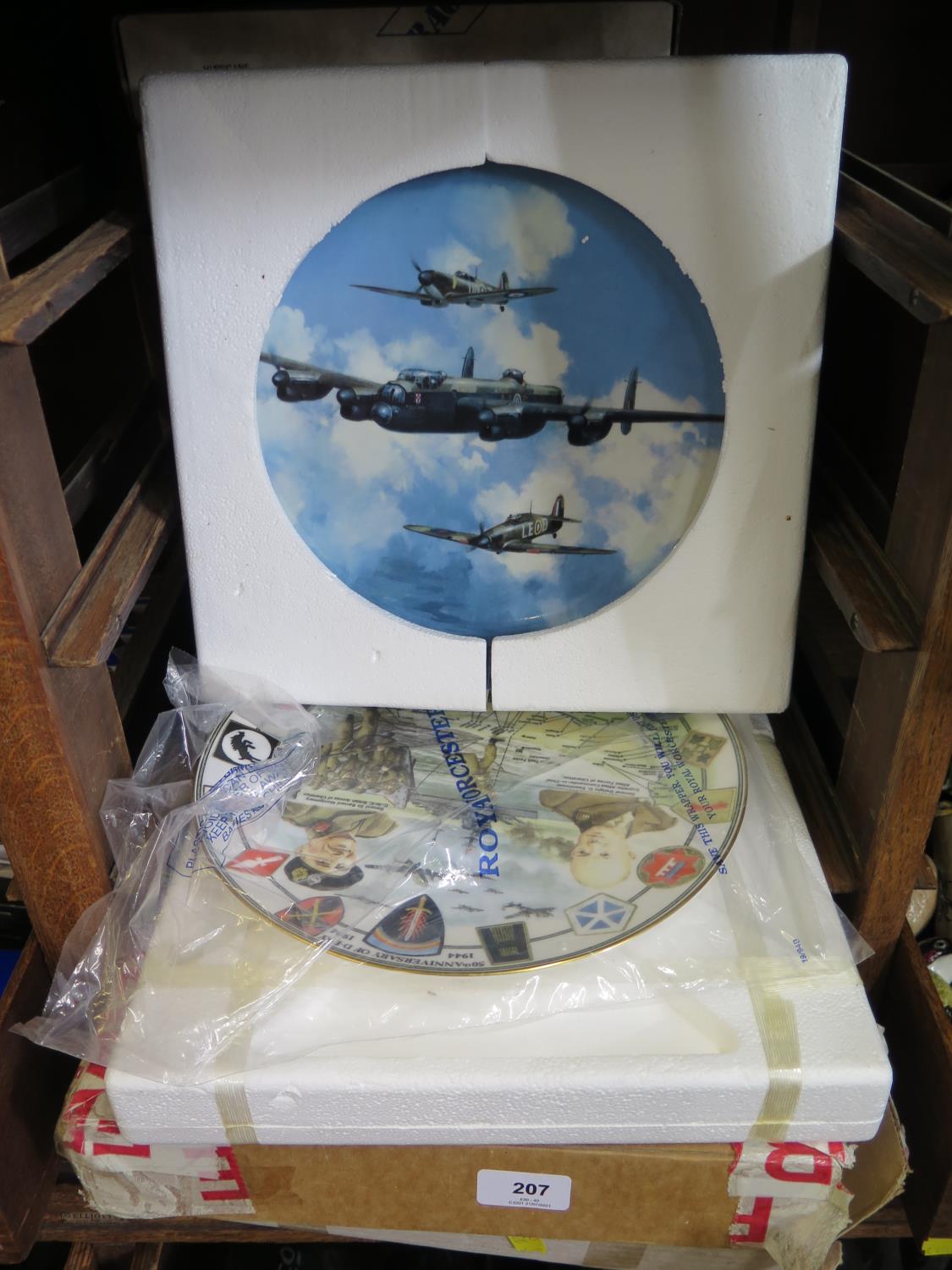 A Royal Worcester plate commemorating the 50th Anniversary of the D-Day Landings, for Peter Jones