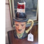 A limited edition Royal Doulton character jug of Charlie Chaplin (D6949), numbered 686, with