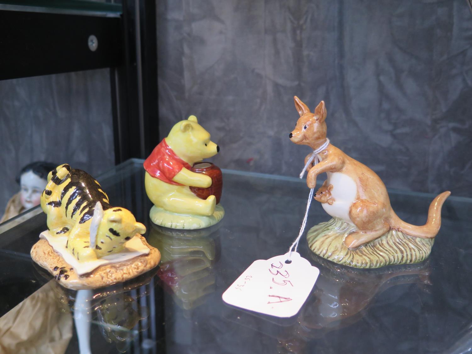 Royal Doulton Winnie the Pooh collection figurines models Wp1, WP6, WP8 Pooh, Tigger and Kanga and
