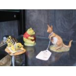 Royal Doulton Winnie the Pooh collection figurines models Wp1, WP6, WP8 Pooh, Tigger and Kanga and