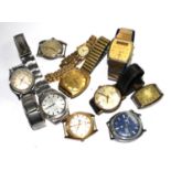 A collection of wristwatches, including Rotary, Oris, Seiko, Avia and others