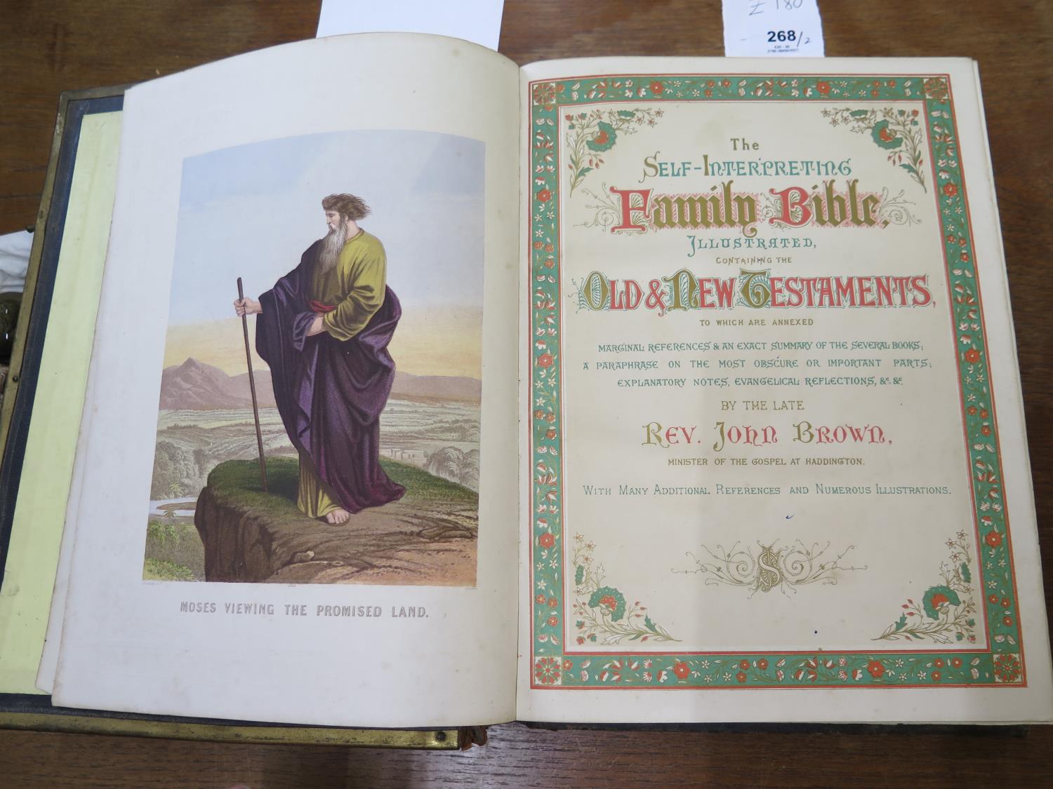 A Victorian Holy Bible, condensed by Rev. John McFarlane, and another by The Late Rev. John Brown ( - Image 2 of 4