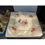 Two Limited Edition Spode octagonal pierced plates, celebrating 200 years of Fine Bone China, and