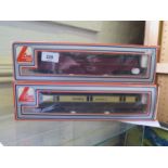 A Lima boxed double ended diesel red Express Parcels W34W, brown and cream GWR Express Parcels