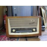 A Weimar 4680 radio in a walnut case