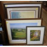 Graeme W. Baxter East Devon Golf Club limited edition print signed and numbered in pencil and