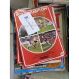 Football Programmes: First and Second Division programmes for Southampton, Nottingham Forest, Fulham
