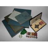 A Second World War A.F.C. awarded to Wing Commander T.H.A. Llewellyn. Dated 1942. To include a set