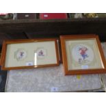 Four Bunnykins framed and mounted prints, 15 x 30cm and 19cm square (4)