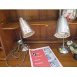 Two 1960s angle-poise table lamps, 32 cm (2)