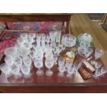 Waterford Crystal Drinking glasses - sets of six wine goblets, water goblets, sherry glasses, sundae