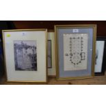 Eight various prints, including two architectural plans (8)