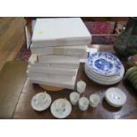 Seven plates from The Wedgwood Blue and White collection, in original boxes, five others from the