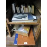 Two stock books containing Victorian and later British stamps, most post 1940, and a box of loose