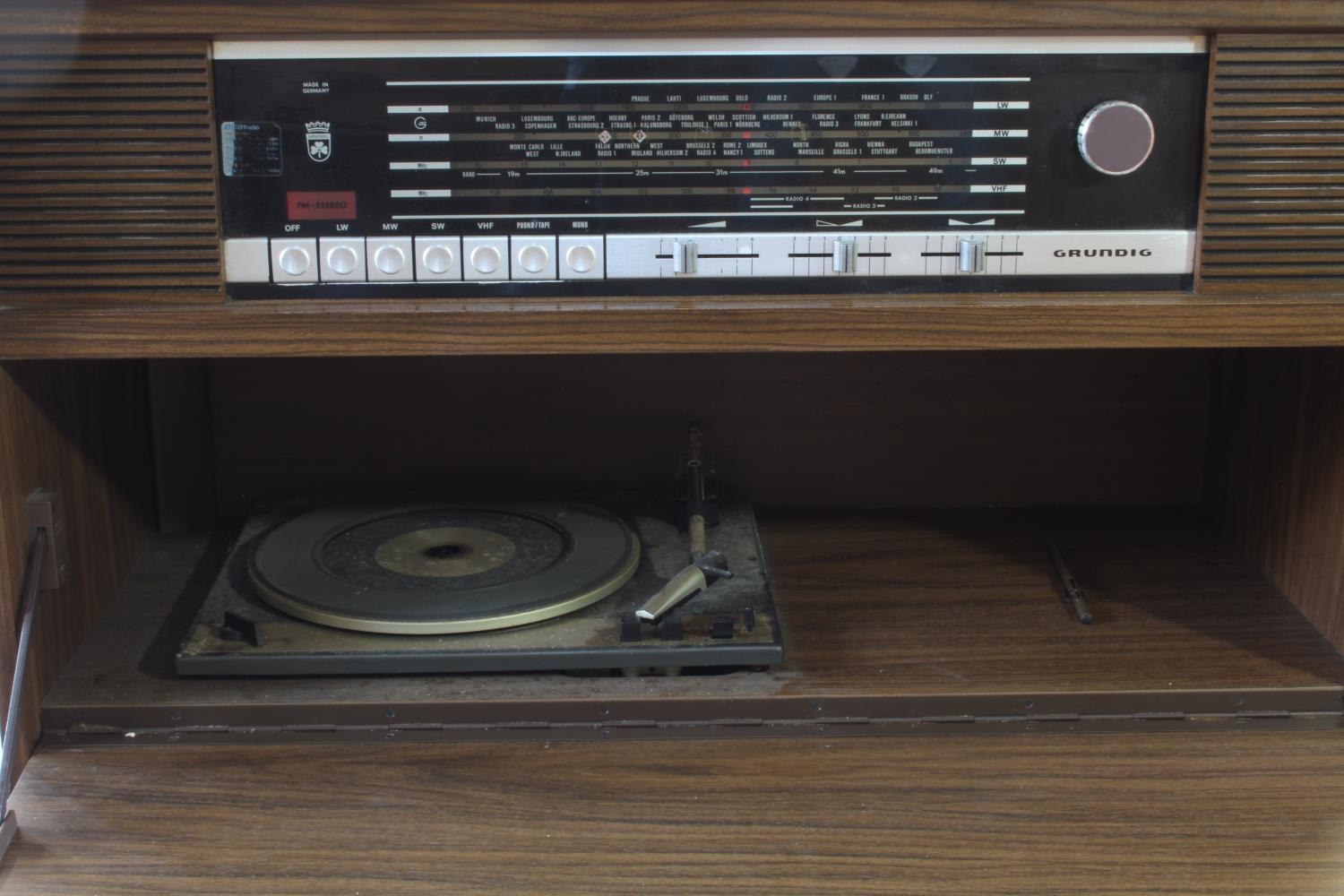 A Grundig Stereo Console. Circa 196082cm x 78cm x 36cm - Image 2 of 2
