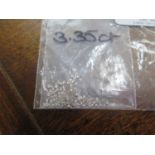 3.34ct assorted loose diamonds