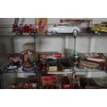 Schuco Studio Mercedes grand prix, Chair'o' Planes, Sports Car, Baby Boat Sine 2 pistol and Tin Toys