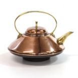A Benham & Froud arts and crafts copper and brass kettle from a design ascribed to Dr. Christopher