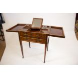 A Sheraton Period Lady's Dressing Table. In manner of Ince and Mayhew. Circa 1790. The two hinged