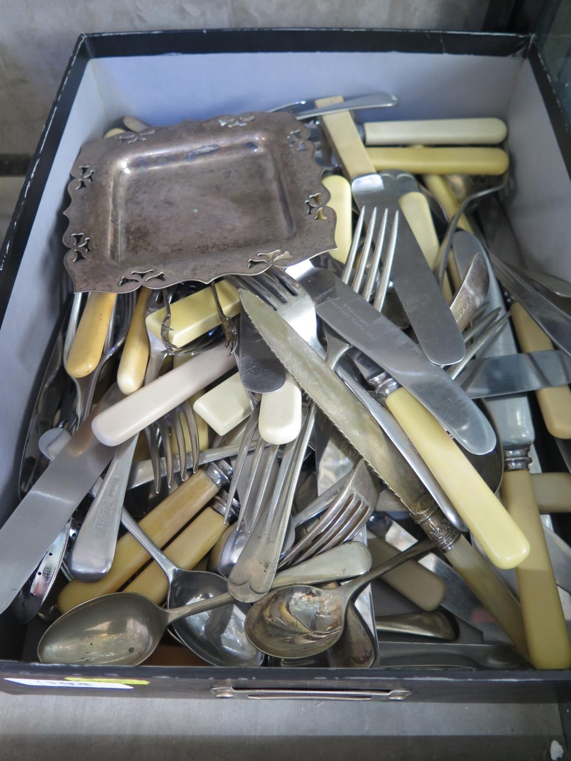 A selection of plated cutlery