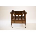 A George III Mahogany Canterbury. Circa 1800.Of typical form. Fitted with a single frieze drawer.