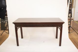 A Fine Irish Mahogany Serving Table. Circa 1760. Of rectangular form with slide fitted to one end.