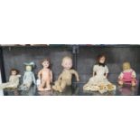 Dolls: Armand Marseille A.M.351 bisque-head baby doll with sleeping blue eyes 40cm, Simon & Halbig