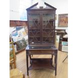 A Chinese Chippendale Revival Mahogany Display Cabinet. 20th century.