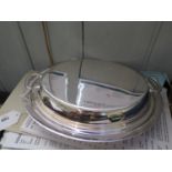 A Manco silver plated entrée dish and cover