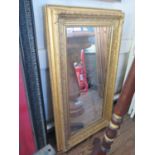 a Victorian style mirror. 86cm x 39cm (glass).