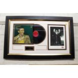Signed and Framed Autographed Frank Sinatra Record. “The Voice” 1956